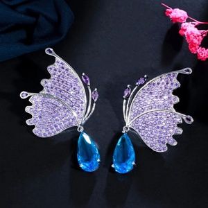 Luxury Butterfly wings drop earring, statement earring, wedding earring